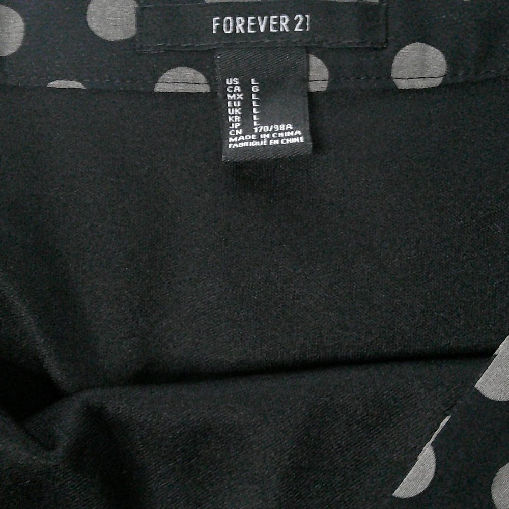 Forever 21 - High low sheer polka dot skirt - Size Large - Picture 5 of 7